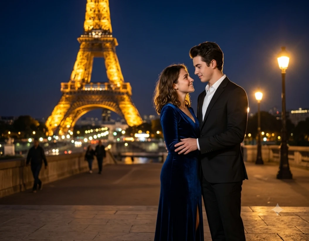 Eiffel Tower Evening Example