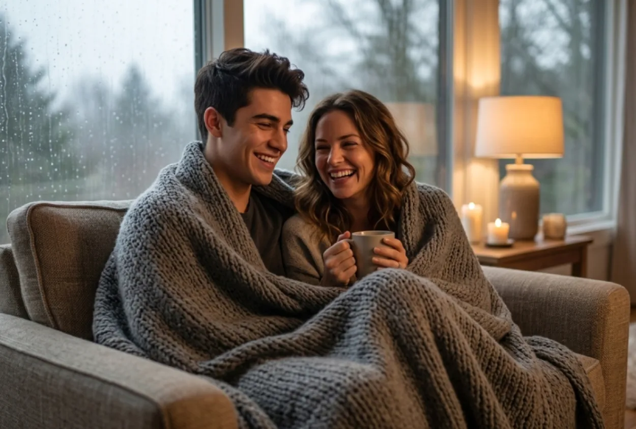 Cozy Rainy Day Blanket Example