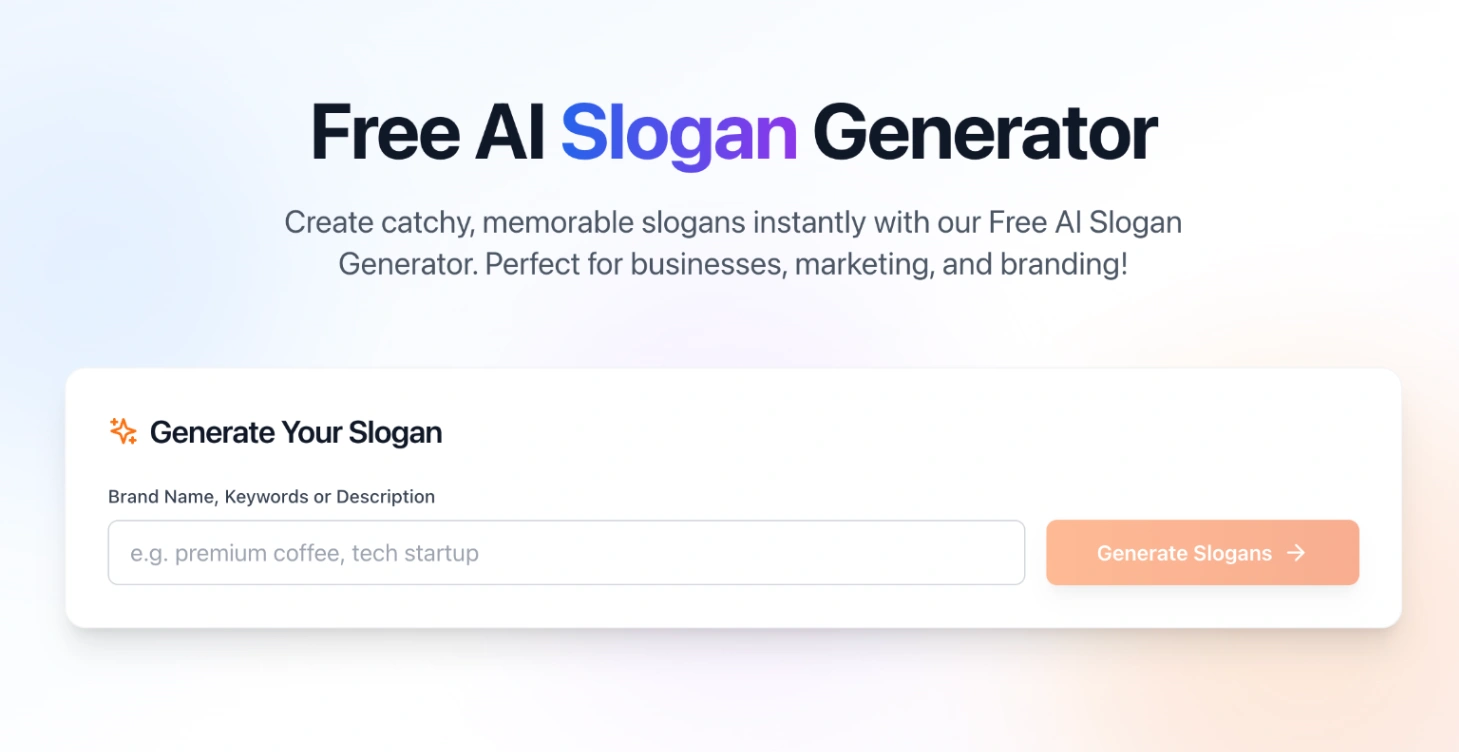 Free AI Slogan Generator