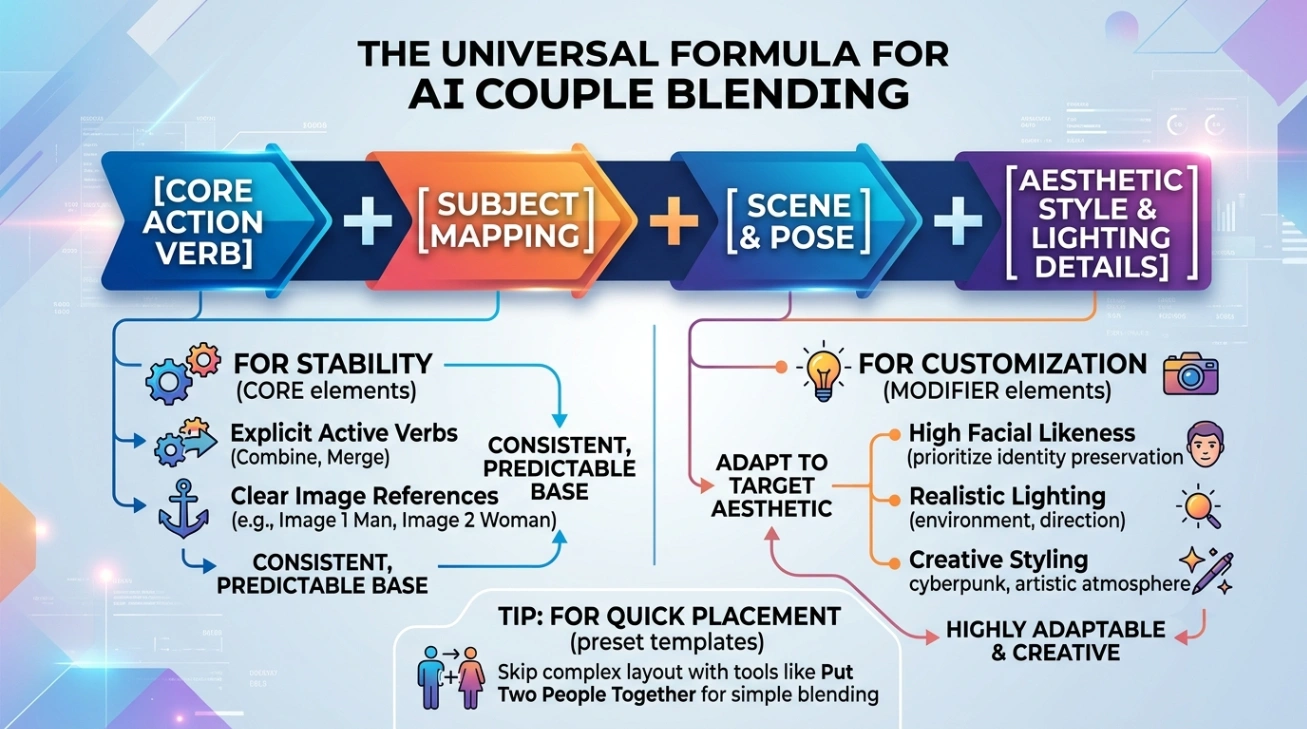 The universal formula for Blend AI couple photos